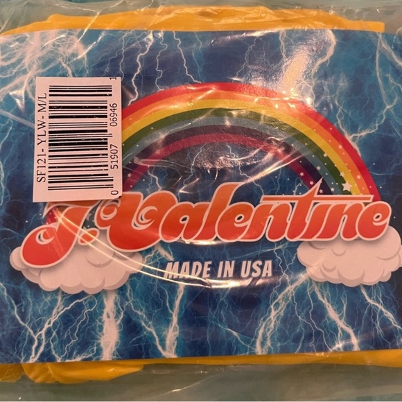 M/L Galactic Foil Tube Top and Suspender Bottom - Picture 3 of 4